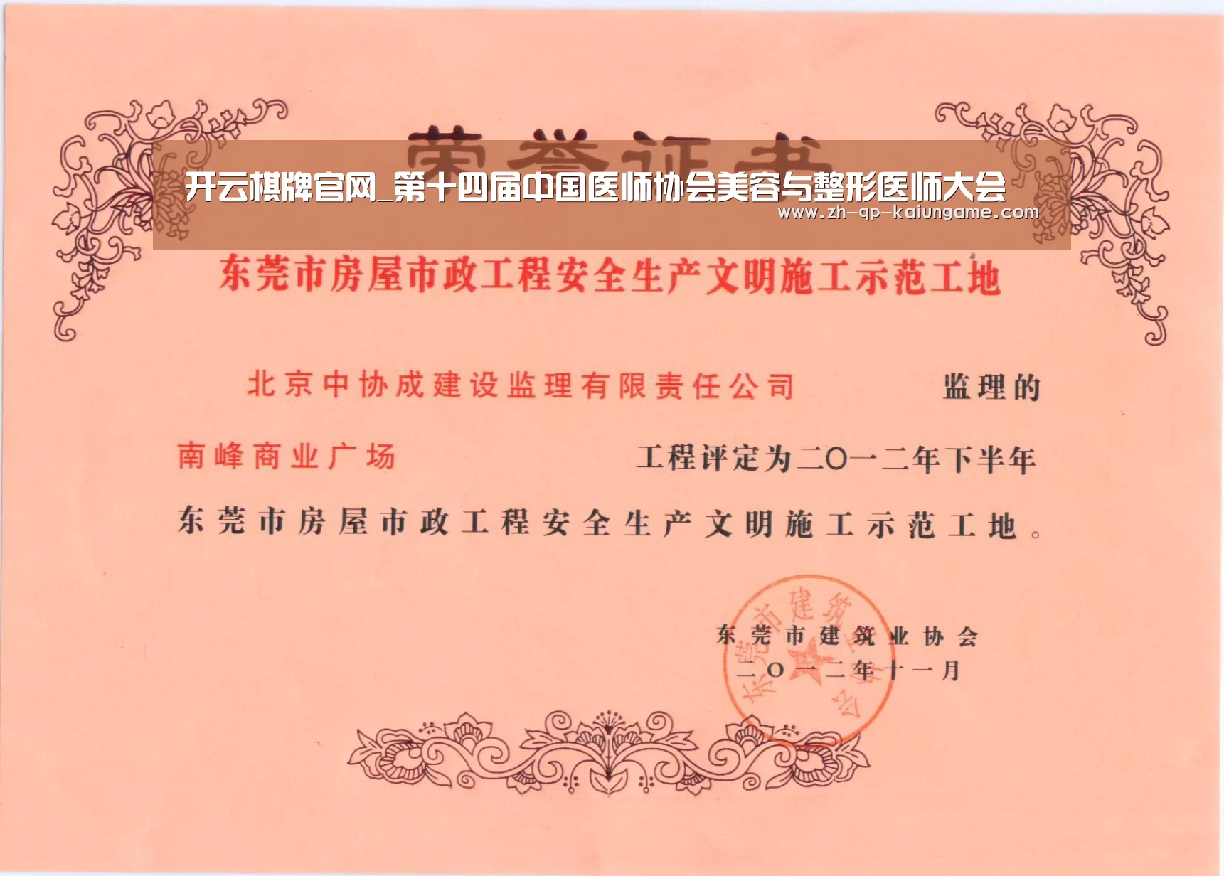 开云棋牌官网_第十四届中国医师协会美容与整形医师大会(图1) 开云棋牌官方下载